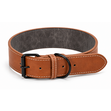 Nobleza obojok z PU 67cm x 3,7cm hnedá