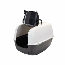 Ferplast Prima Cabrio toaleta 39,5 × 52,5 × 38cm pre mačky čierna