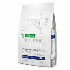 Natures P superior care dog GF adult Hypoallergenic salmon all breed 1,5kg