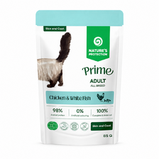 Natures P Prime KAPSIČKA cat adult skin & coat chicken & white fish 85 g