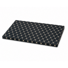 Matrac čierny s kostičkami monogram M 100x60cm