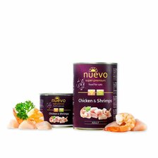 NUEVO cat Adult Chicken & Shrimps 200 g konzerva