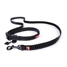 EzyDog Road Runner Hands Free vodítko pre psa 210 cm s amortizérom čierne
