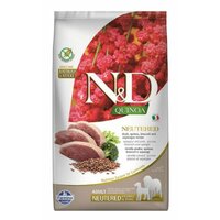 Farmina N&D dog QUINOA adult mini, neutered, kačica, brokolica a špargľa 7kg