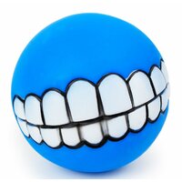 Loptička so zubami modrá
