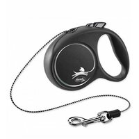 Vodítko Flexi Black Design M lanko 5 m čierne (do 20 kg)