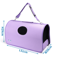 Nobleza taška na prenos zvierat M 51 x 26 x 29 cm fialová