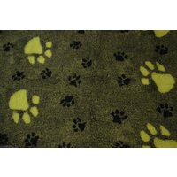 Deka VetBed DeLuxe č.10 zelený melír + veľké zelené labky