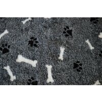 Deka VetBed DeLuxe č.13 LABKA KOSŤ sivá