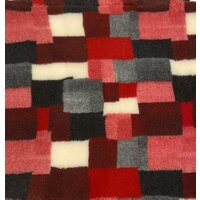 Deka VetBed DeLuxe č.21 Patchwork sivo-červená