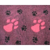 Deka VetBed DeLuxe č.3 fuchsiová melír + veľké fuchsiové labky