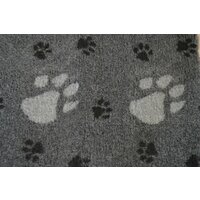 Deka VetBed DeLuxe č.9 tmavo sivá + veľké bledo sivé labky