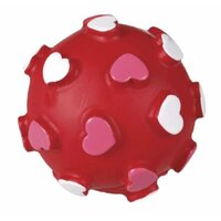 Hračka loptička so srdiečkami 6,5cm