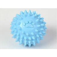 Loptička s tŕňmi a labkou 6cm modrá