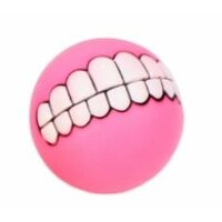 Loptička so zubami ružová