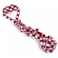 Nobleza Lanové preťahovadlo s loptičkou 42 cm červené