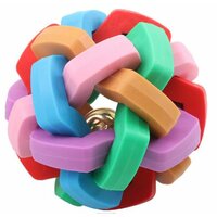 Loptička s rolničkou dúhová 5,5cm