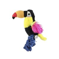 Tukan plyšový so šnúrami 26cm