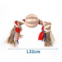 Nobleza lanové preťahovadlo s hnedou loptou na pamlsky