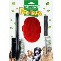 Dog Salon sada hrebeň + 2 kefy