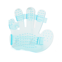Nobleza rukavica na dôkladné vyčistenie kože pri kúpaní modrá