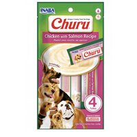 Pamlsok Inaba Churu Pyre dog Kura s lososom 4 tuby