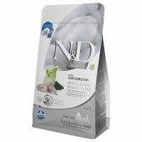 Farmina N&D Dog WHITE adult mini sea bass, spirulina & fennel 2kg