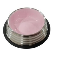 Nobleza miska s gumou L, 22,5 x 5,2 cm, 0,71l ružová