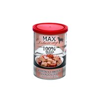 MAX konzerva 400g kocky prémiovej svaloviny