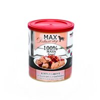 MAX konzerva 800g kocky prémiovej svaloviny s vemenom