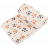 Deka s labkami béžová l 105x75cm