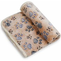 Deka s labkami hnedá s 60x40cm