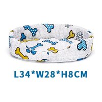 Nobleza Pelech molitanový svetlo sivý s kostičkami a labkami 34 x 28 x 8 cm