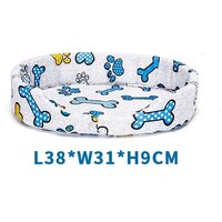 Nobleza Pelech molitanový svetlo sivý s kostičkami a labkami 38 x 31 x 9 cm