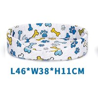 Nobleza Pelech molitanový svetlo sivý s kostičkami a labkami 46 x 38 x 11 cm