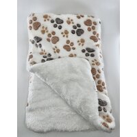 Nobleza podložka obojstranná plyšová labková biela L 85x65cm