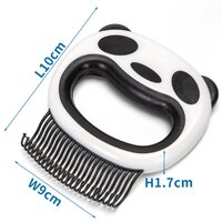 Nobleza hrebeň na vyčesávanie dlhej srsti 10 x 9 x 1,7 cm panda