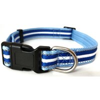 Nobleza nylonový obojok s reflexným prešitím 2,5 x 45 - 66 cm modrý