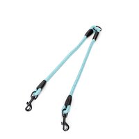 Nobleza rozdvojka na vodítko pre dvoch psov S 0,8 cm x 40 cm modrá