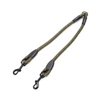 Rozdvojka na vodítko pre dvoch psov 1,4cm x 40 cm khaki