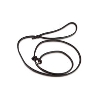 Výstavné vodítko koža 6mm dĺžka 120cm s dorazom hnedé