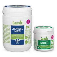 Canvit balíček - Canvit Chondro Maxi pre psy 166 tbl 500g Canvit Multi pre psy 100 tbl 100g