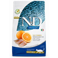 Farmina N&D cat OCEAN (GF) adult, neutered, herring & orange 1,5 kg