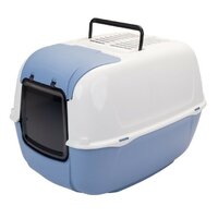 Ferplast Prima Cabrio toaleta 39,5 × 52,5 × 38 cm pre mačky modrá