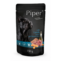 PIPER dog kapsička jahňa, mrkva, hnedá ryža 150g