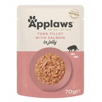 APPLAWS Cat Pouch Tuna Fillet with Salmon in Jelly 70g