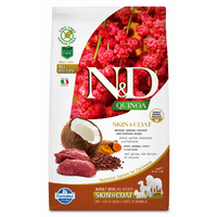 Farmina N&D dog QUINOA (GF) adult medium & maxi, skin & coat, venison & coconut 7kg
