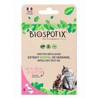 BIOGANCE Biospotix Cat spot-on s repelentným účinkom 5 x 1 ml