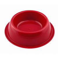 Nobleza plastová miska 22cmx5,5cm červená