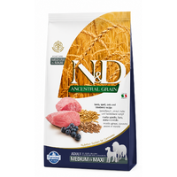 Farmina N&D dog AG adult medium & maxi, lamb, spelt, oats & blueberry 12 kg